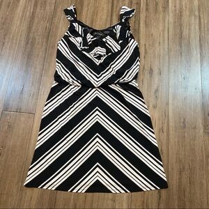 5 for $25 White House Black Market striped jersey dress
